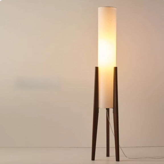 51 Inch Tall Fabric Lantern Floor lamp, Retro Design for Bedroom, Decorative Tower LampShade Lamp for Living Rooms & Offices, Great Living Room Dcor