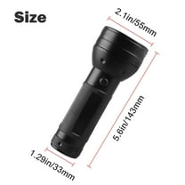 51 LED 395nm UV Flashlight Black Light, Ultraviolet Handheld Flashlight Detector for Pet Urine Stain, Dry Stains and Bed Bug, Inspection Torch Light,Black