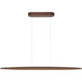 51" LED Dimmable Wooden Linear Pendant Lighting Island Lights for