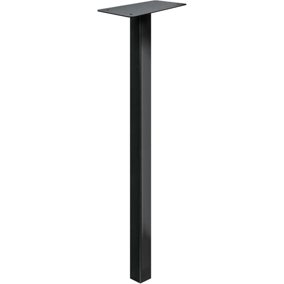 51 Mailbox Post - In Ground Mailbox Posts for Outside, Heavy Duty Metal Mailbox Post for Use with Post Mount Mailbox - Black