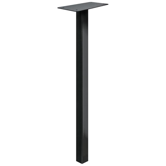 51 Mailbox Post - In Ground Mailbox Posts for Outside, Heavy Duty Metal Mailbox Post for Use with Post Mount Mailbox - Black