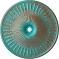 thumbnail image 1 of 51"OD x 3 5/8"ID x 3 3/8"P Galveston Ceiling Medallion (Fits Canopies up to 5 7/8"), Hand-Painted Copper Green Patina, 1 of 4
