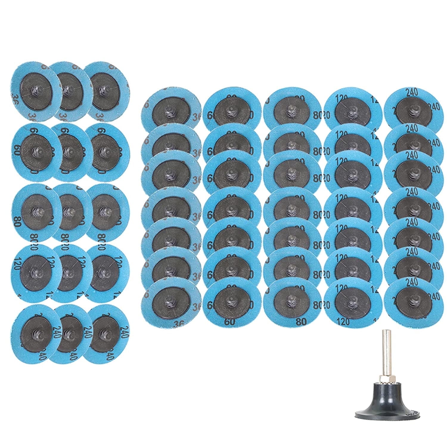 200- 3" Roloc A/o Quick Change Sanding Disc Aluminum Oxide 40 - Foto 8