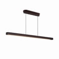 thumbnail image 1 of 51" Premium Walnut Wood LED Pendant Light - Remote Controlled Adjustable Hanging Fixture for Dining Room, Kitchen Island & Living Room, 1 of 10