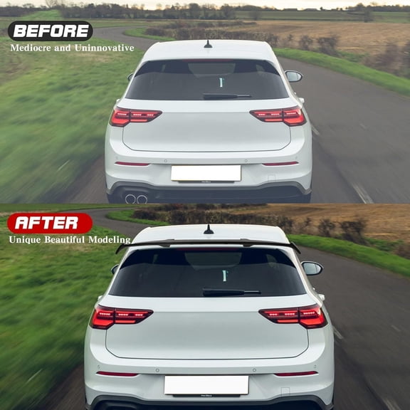 51'' Rear Trunk Window Roof Spoiler Wing Matte Black For Mazda 2 Hatchback 5DR