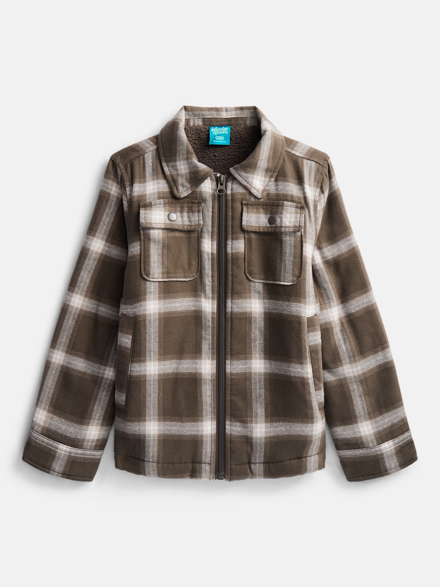 Wonder Nation Boys Shirt Jacket, Sizes 4-18
