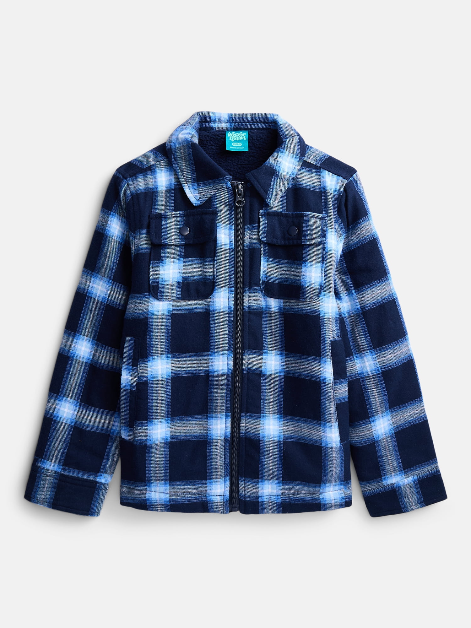 Wonder Nation Boys Shirt Jacket, Sizes 4-18