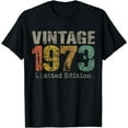 thumbnail image 1 of 51 Year Old Gifts Vintage 1973 Limited Edition 51st Birthday T-Shirt, 1 of 3