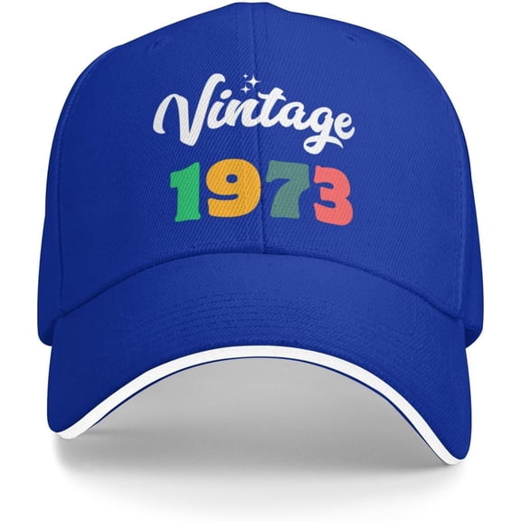 51 Years Old Vintage 1973 51th Gifts Baseball Cap Summer Sun Hat Gift Women Trucker Hat Snapback Hat Men Dad Hat Black