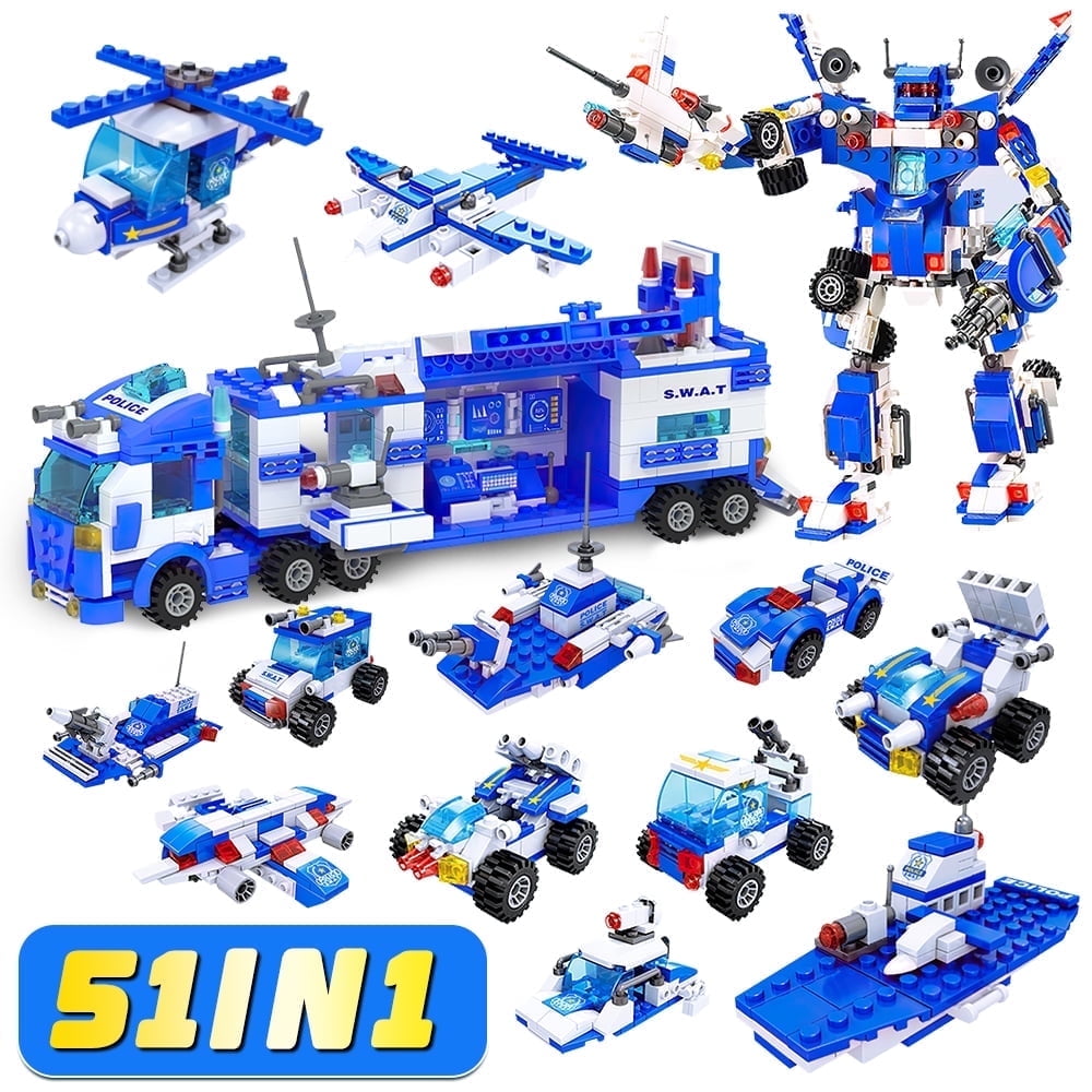 51-in-1 Robot Building Kit 700PCS for Kids STEM Building Toys Erector Set for Kids Engineering STEM Projects Construction Blocks Toys Gifts for Age 6+ Year Old