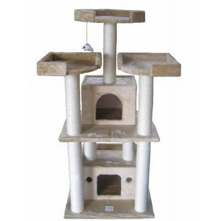 51 in. Beige Cat Tree