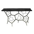 thumbnail image 1 of 51 in. Black Stone Abstract Console Table, 1 of 1