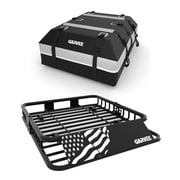 51 in x 36 in Universal Roof Rack Carrier Basket, 200 LBS Capacity Rooftop Cargo Rack, Car Top Luggage Holder Basket Heavy Duty