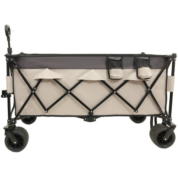 51-inch Extra long large Heavy-Duty Foldable Utility Wagon - 480lbs Capacity, Patented Ultra-Stable Frame, 1:6 Space-Saving Fold & 7" All-Terrain Wheels, No Assembly Needed