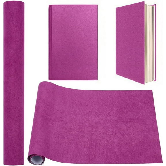 51 x 11.8 Inch Purple Book Cloth Paper Backed Book Cover Suede Fabric Surface Bookbinding Book Cloth