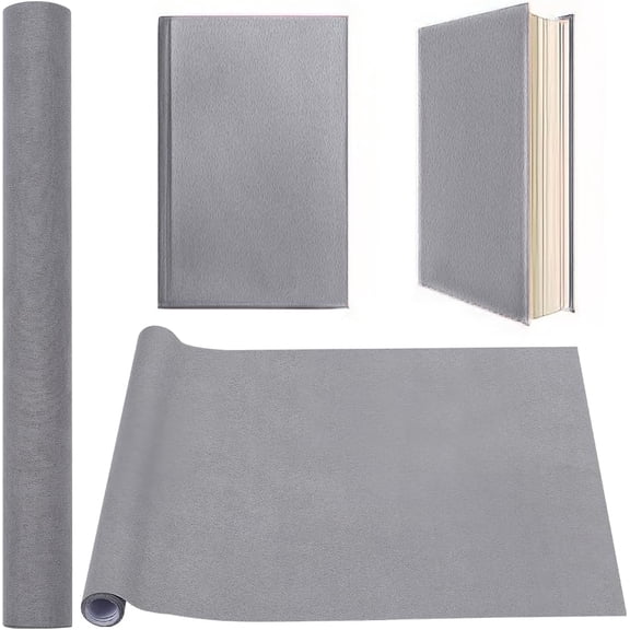 51 x 11.8 Inch Silver Gray Book Cloth Paper Backed Book Cover Suede Fabric Surface Bookbinding