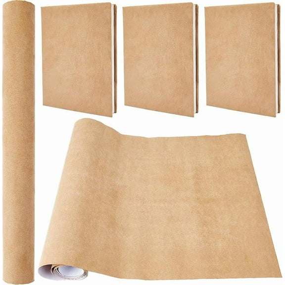 51 x 11.8inch Suede Book Cloth for Book Binding Fabric Surface Paper Backed Book Cover Books Album Scrapbooking Archival Covering Protector Bookcloth Bookbinding Supplies Camel
