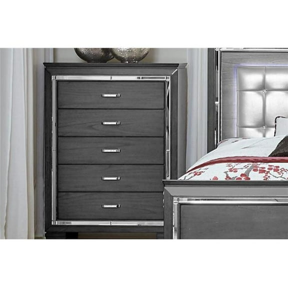 51 x 17 x 38 in. Allura Chest - Gray