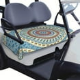 thumbnail image 1 of 51" x 31" Mandala Pattern Front Seat Cover for Golf Carts - Breathable Microfiber Towel Universal Fit for Most Popular Cart Models, 1 of 8