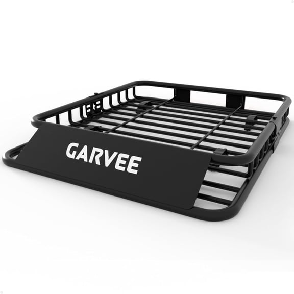 51" x 36" Universal Roof Rack Cargo Carrier Basket, Rooftop Cargo Carrier Basket with Tie Down Strap, Net, Rack Extension and Car Top Luggage Holder for SUV, 200Lb Capacity, Steel Construction
