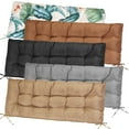 51" x20" Bench Cushion Waterproof Long Seat Pads Ties Strap Indoor
