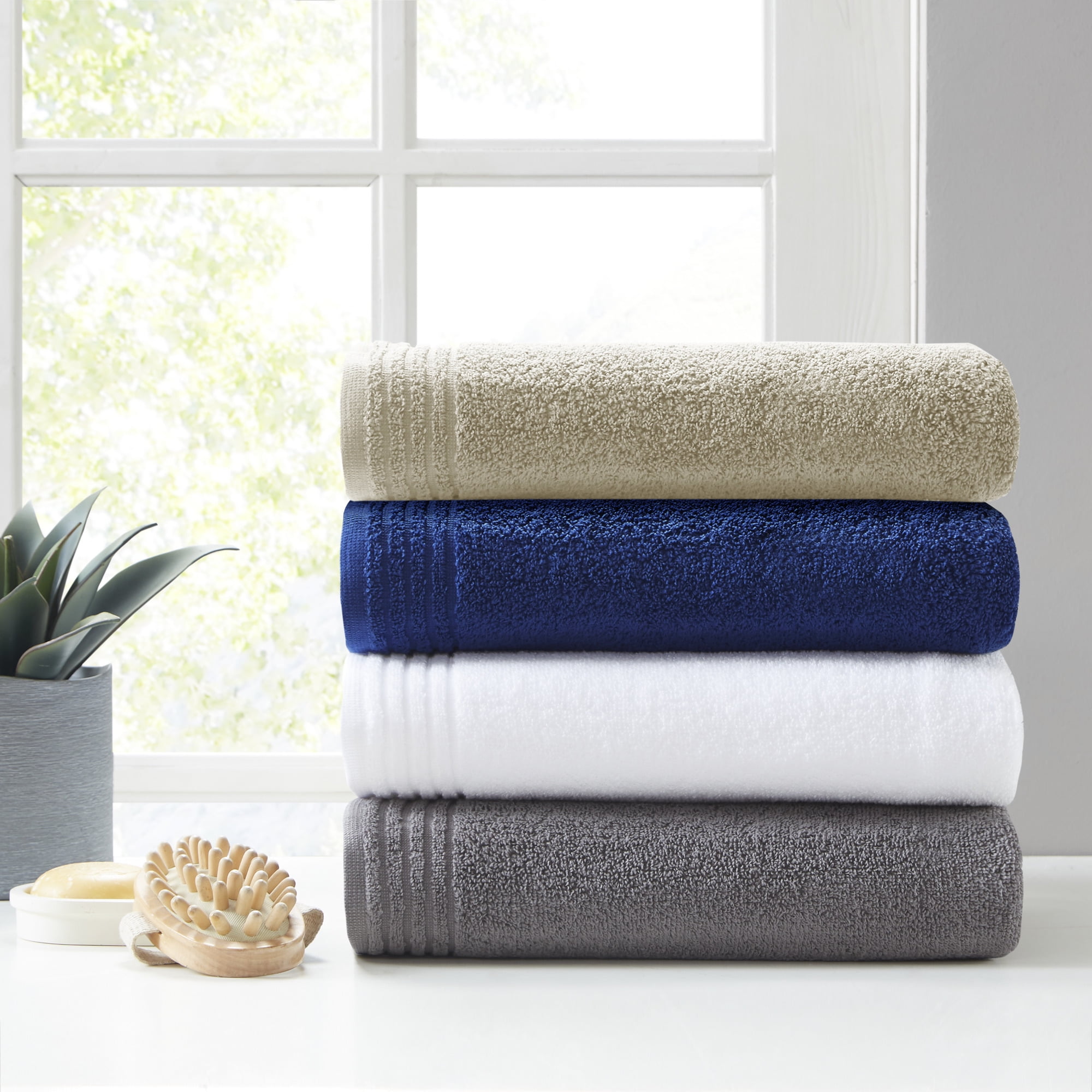  The Big One Solid Cotton Bath Towel, Dove : Home & Kitchen