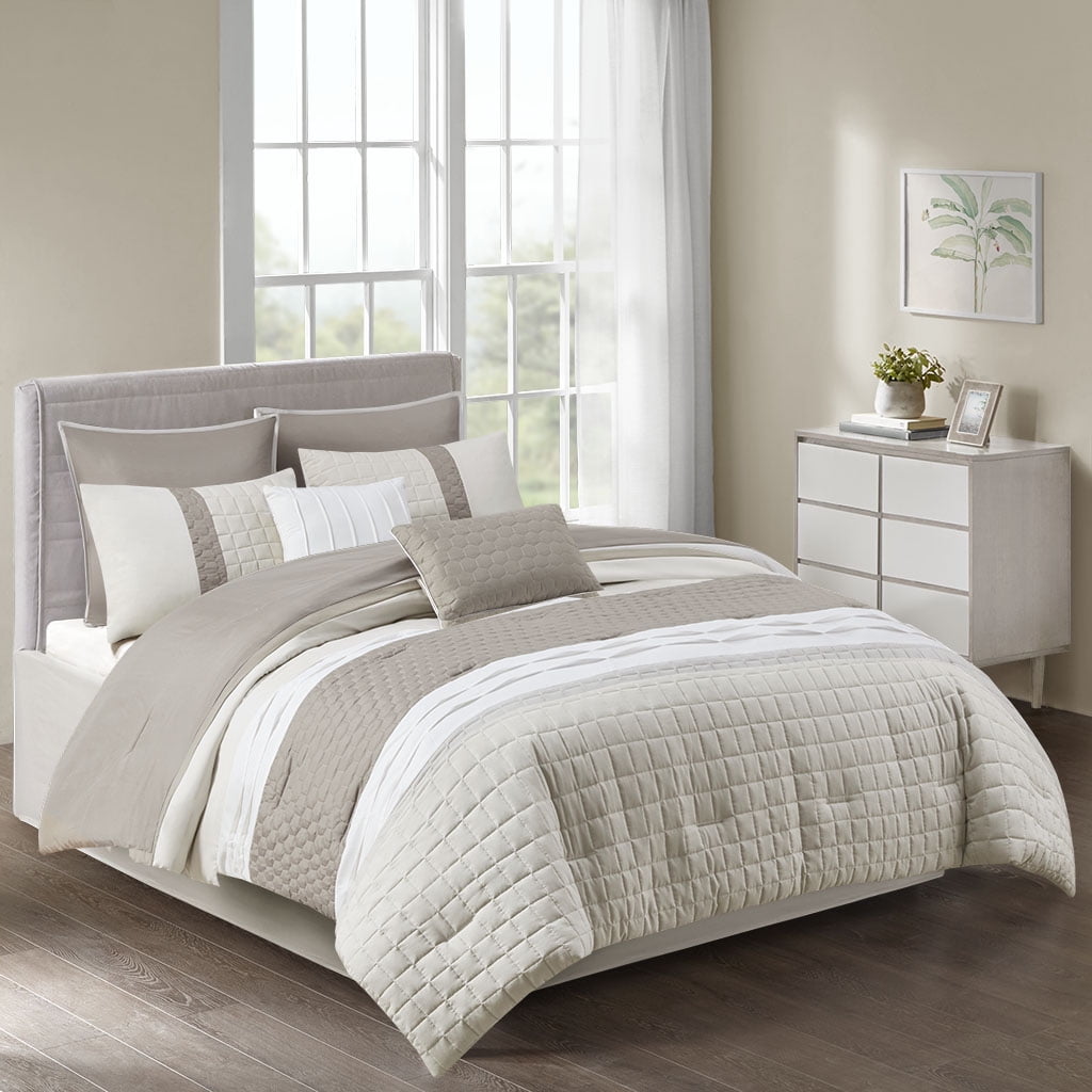 510 Design Geometric Honeycomb Design Down Alternative King Comforter ...
