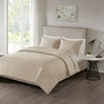thumbnail image 1 of 510 Design Otto King/Cal King 3 Piece Reversible Quilt Set in Khaki, 1 of 6