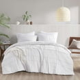 thumbnail image 1 of 510 Design Porter Soft Washed Pleated Comforter Set - White Color, 1 of 4