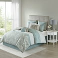 thumbnail image 1 of 510 Design Transitional 8 Piece Comforter Set, California King, 1 of 13