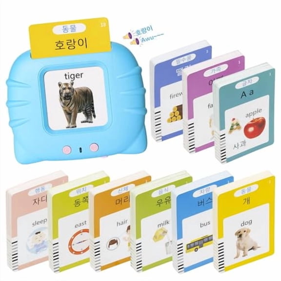 510 Korean Flash Cards for Kids 3+Years,Pocket Speech for Toddlers,Autism Sensory Toys,Learning Montessori Toys,Speech Therapy Toys for Kids Toddlers