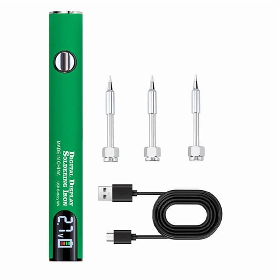 510 Thread Mini Soldering Iron Kit 3 Gear Adjustable Voltage 650mAh USB Rechargeable Battery Smart Power Welding Tool