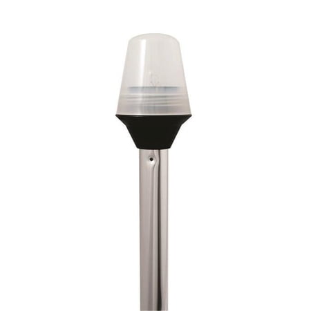 5100-24-1 24 in. Frosted Globe All-Round Light with 2-Pin Standard Pole