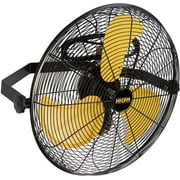 5100 CFM Safety Yellow 20 inch Outdoor High Velocity Wall Mounted Fan with IP44 Enclosure Motor, Sealed Control Box, 9 FT Cord & GFCI Plug, Weatherproof for Patio, Workstation - UL Listed