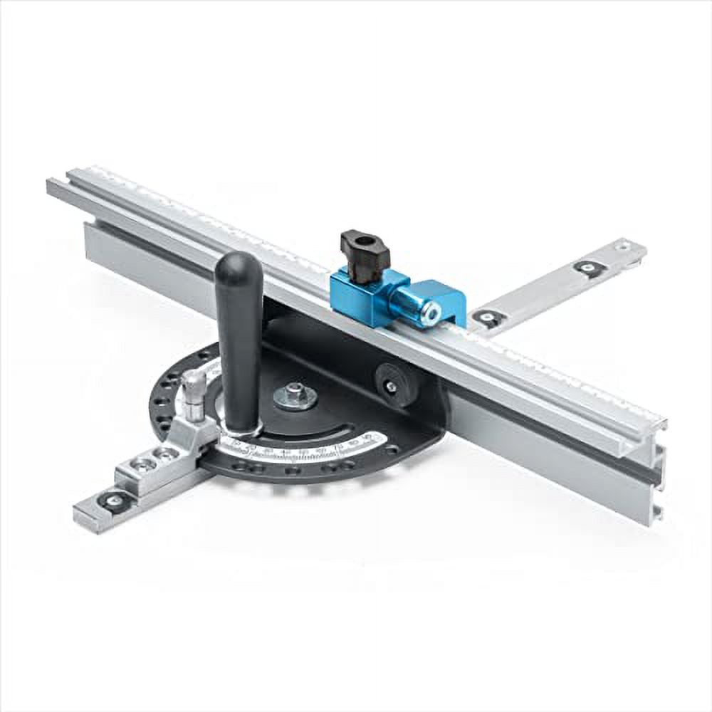 51007 Table Saw Miter Gauge Fence System W/ 13 Precise Angle Stops & Standard 3/4”X 3/8”T