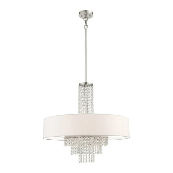 51037-91 Livex Lighting Carlisle - 5 Light Pendant in Contemporary Style - 25 Inches wide by 27.75 Inches high     -Traditional Installation