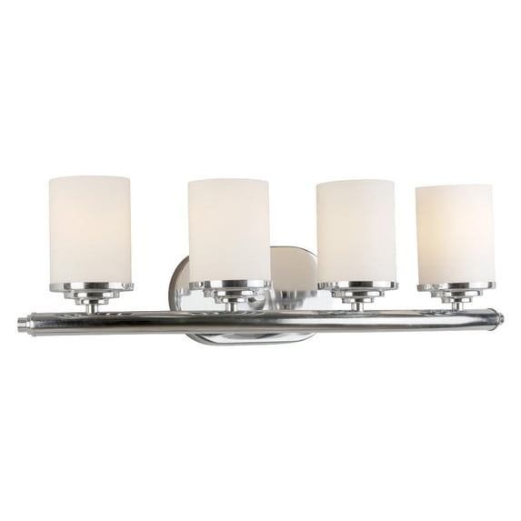 5105-04-05-Forte Lighting-Ames - 4 Light Bath Bar-7 Inches Tall and 24 Inches Wide