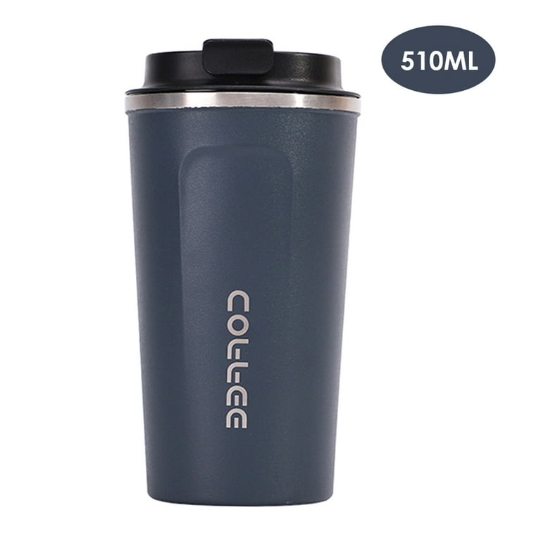510ML Stainless Steel Car Coffee Cup Leakproof Insulated Thermal Thermos  Cup Car Portable Travel Coffee Mug Pink