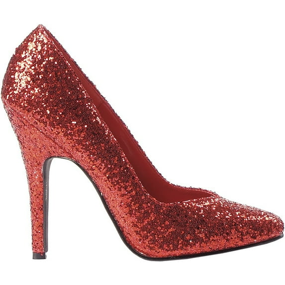 511-Glitter Adult Shoes Red - Size 6