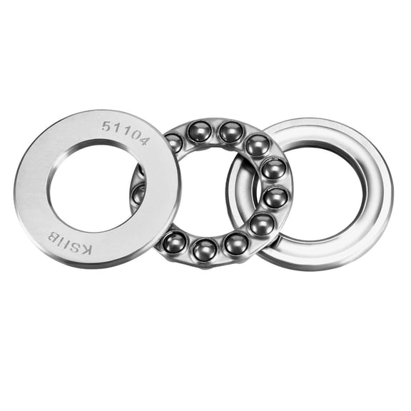 51104 Single Direction Thrust Ball Bearings 20mm x 35mm x 10mm Chrome Steel