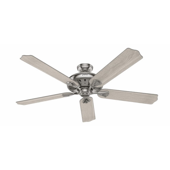 51120-Hunter Fans-Royal Oak 60 Inch Ceiling Fan with Handheld Remote-Brushed Nickel Finish
