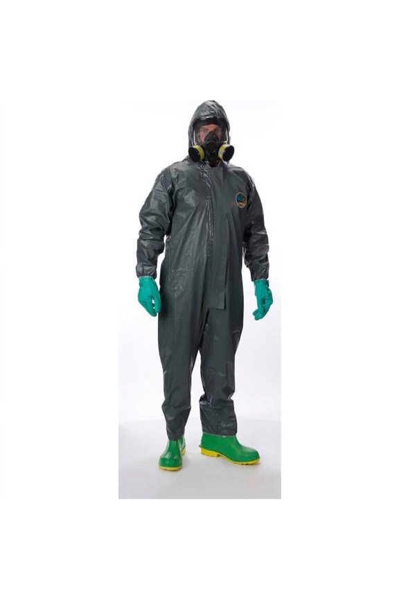 51130 Pyrolon CRFR Disposable Coverall with Hood, Elastic Face & Wrists, Ankles - 2XL - 6 per Case