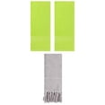 thumbnail image 1 of Unique Bargains 3 Packs Textured Tassels Hand Towel Grey/Light Green 14" x 30"/13" x 30", 1 of 5