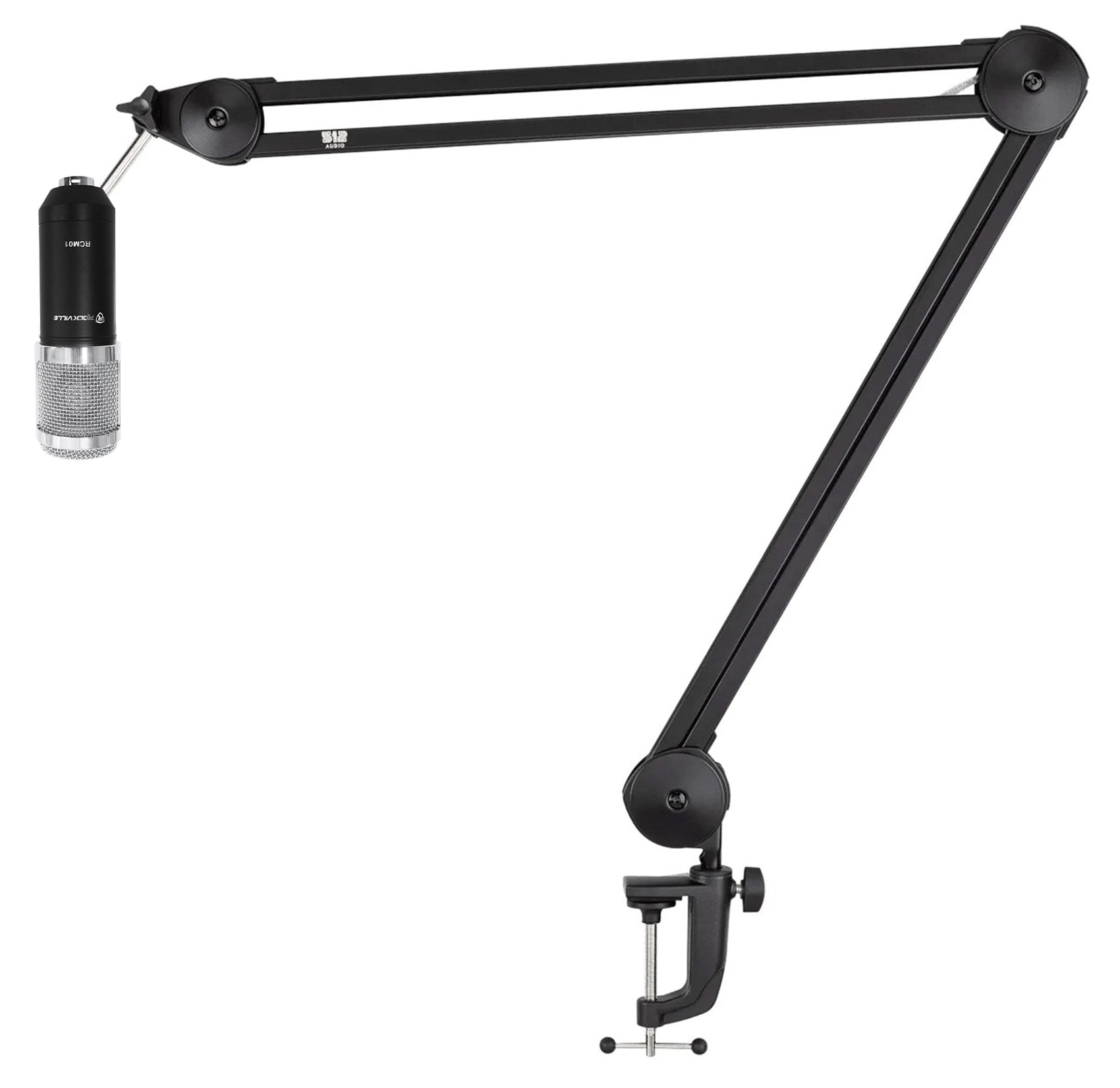 512 Audio by Warm Audio 512-BBA 31" Adjustable Microphone Boom Arm + RCM01 Mic