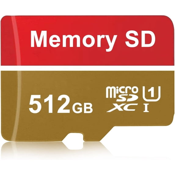 512 Micro SD Card Class 10, UHS-I, C10, U3, V30, 4K, Large Capacity Full HD Memory Card Suitable For Smartphones, Cameras, Computers, Gaming And Other Android Devices