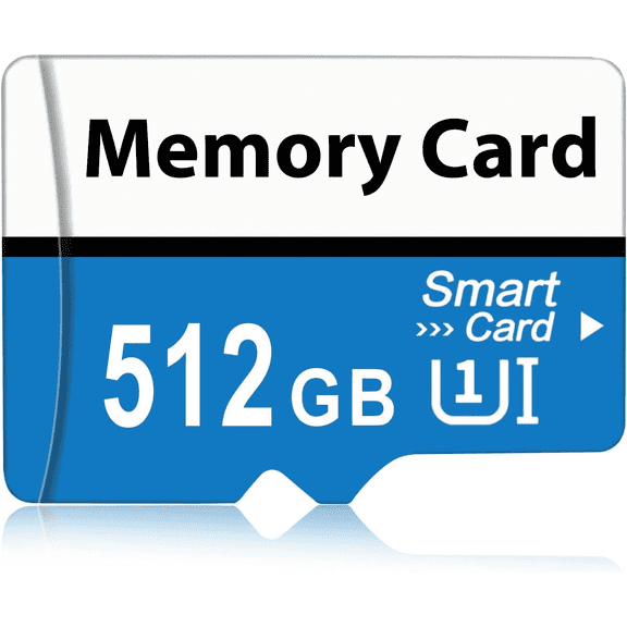 512 Micro SD Card MICRO SD Memory CardS TF Card Class 10 High Speed Transfer SD Card with Adapter for Dash Cams&Action Camera,Surveillance&Security Cams
