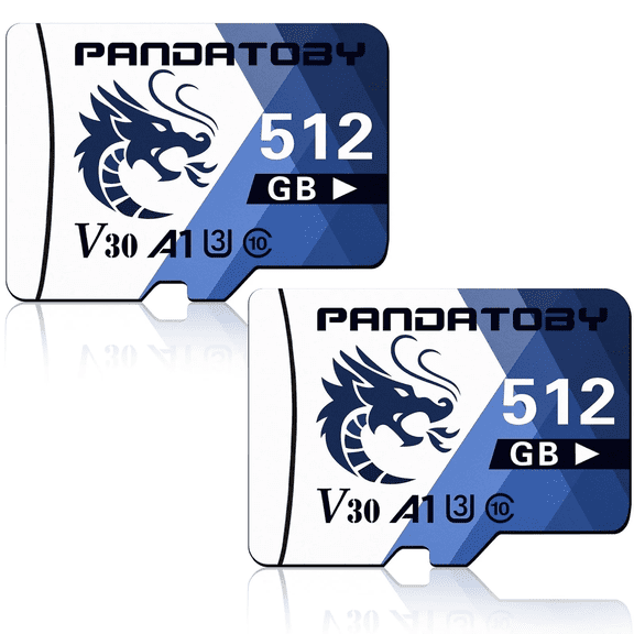 512 Micro SD Card Memory TF Card, UHS-I, C10, U3, V30, 4K, Large Capacity Full HD Memory Card Suitable For Smartphones, Cameras, Computers, Gaming And Other Android Devices 2-pack