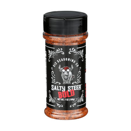 512 Seasoning Company Bold Salty Steer Glass Bottle, No MSG, 7oz