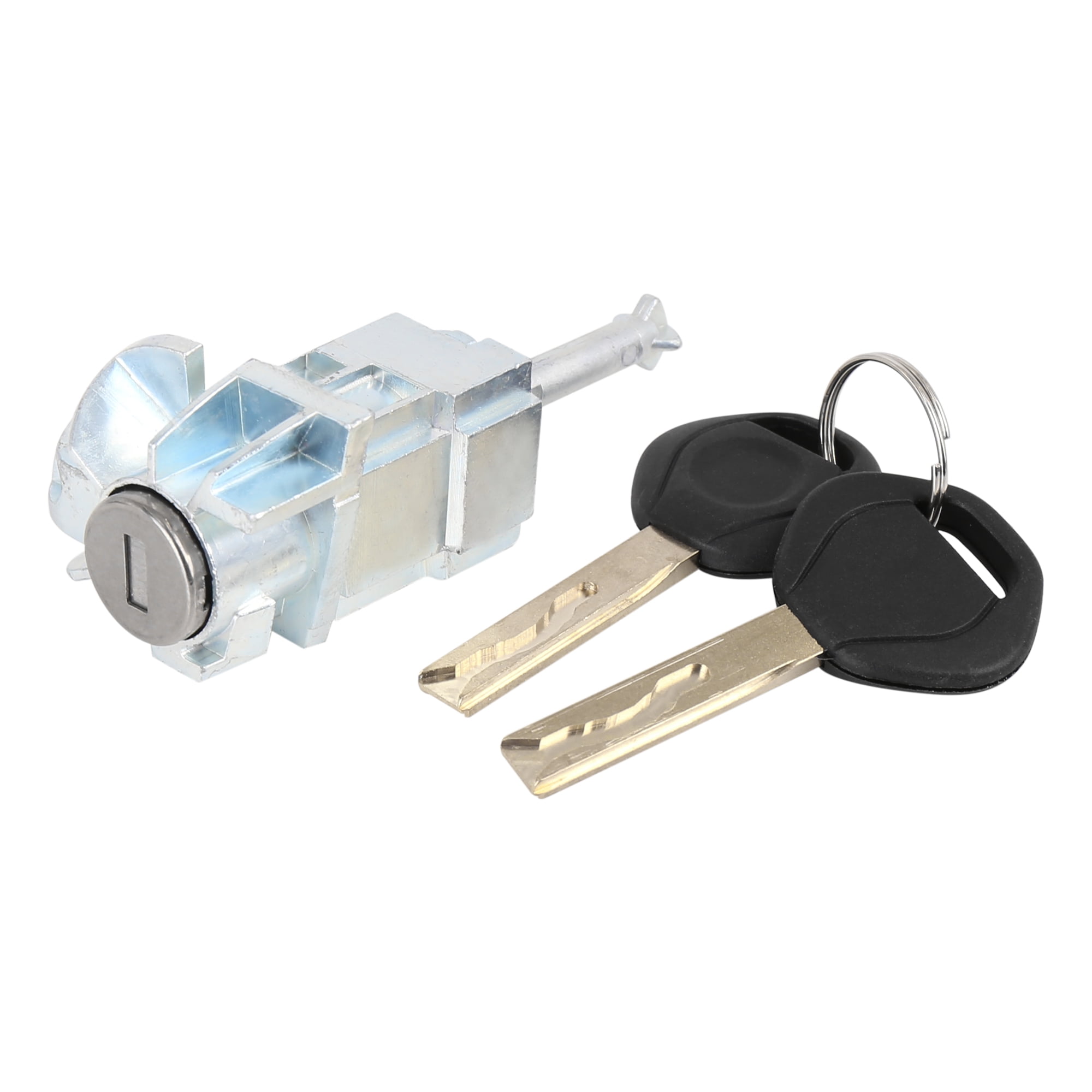 51217019975 51218244049 Car Front Left Driver Side Door Lock Cylinder Replacement with 2 Keys for BMW E46