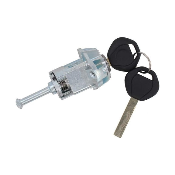 51217019975 For BMW E46 3 Series Front Left Driver Door Lock Cylinder Barrel WITH 2 KEYS